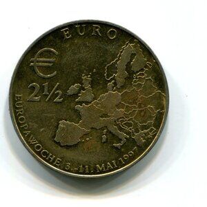 1997 Germany Europawoche 2 1/2 Euro Medal (b735-93)